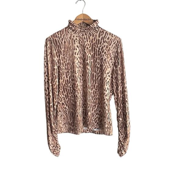 ZIMMERMANN Espionage Leopard Jersey Turtleneck - Picture 2 of 16